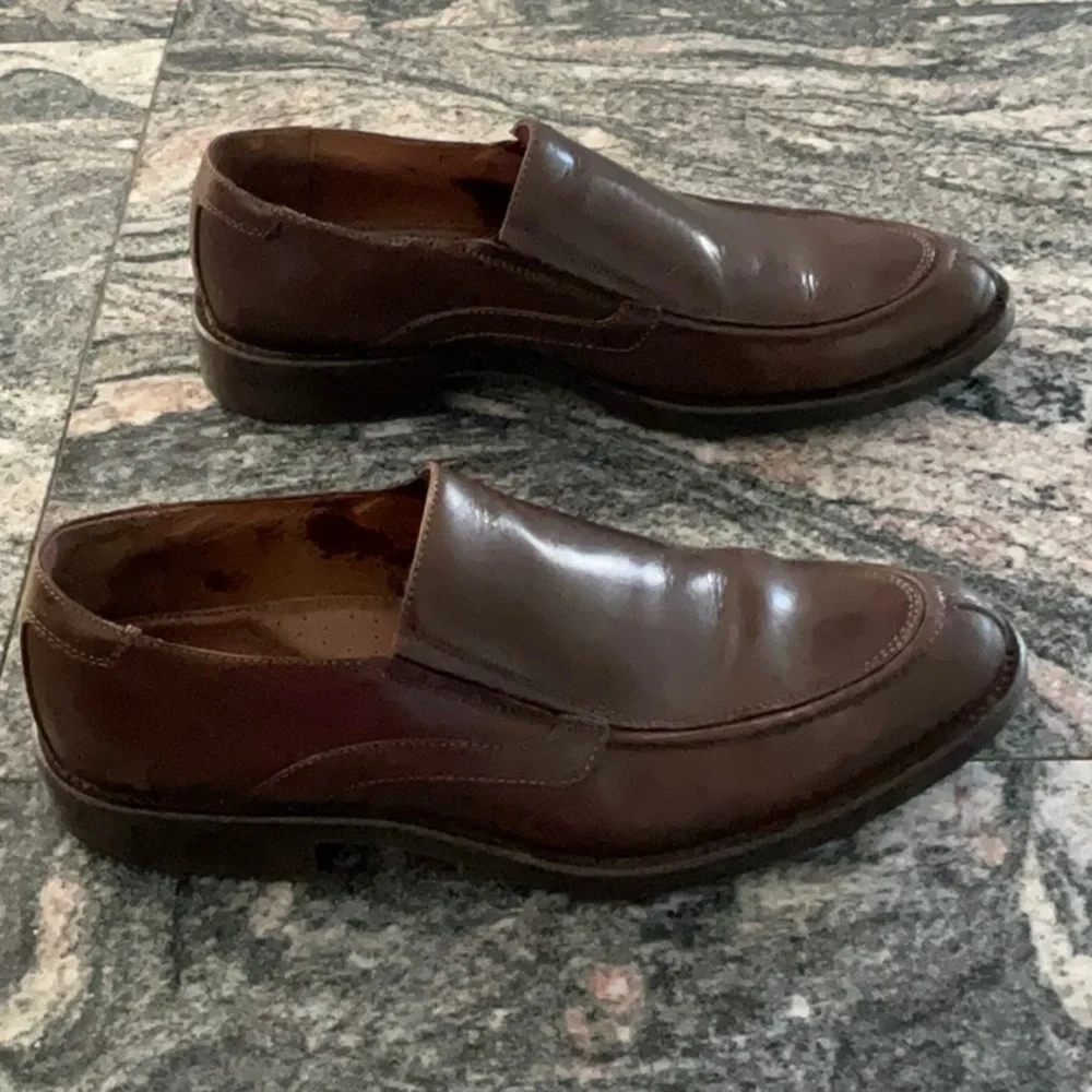 Girza Leather Loafers Men’s Shoes Brown Size 10